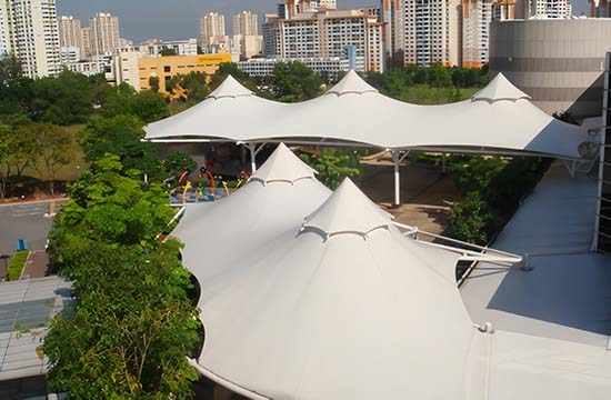  定制膜结构景观车棚定制的魅力与技艺